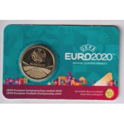 Belgique - 2,5 Euro 2021 - Euro football 2020 - coincard BU