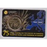 Belgique - 2,5 Euro 2020 - 75 ans paix et liberté dans le monde - coincard BU