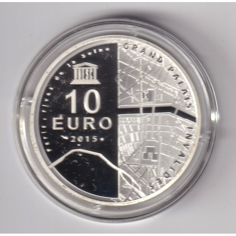 10 Euro 2015 - Rives de seine - Unesco - argent BE