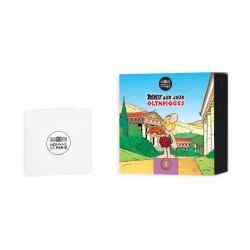10 Euro 2024 - Astérix aux Jeux Olympiques - Obélix boxe avec romain  - argent BE colorisé 2