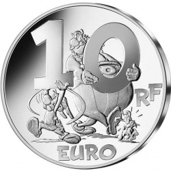10 Euro 2022 - Astérix et Obélix et le griffon  - argent BE colorisé 2