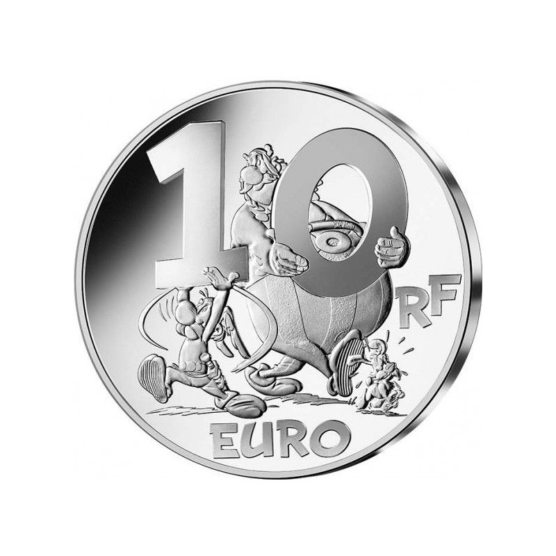 10 Euro 2022 - Astérix et Obélix et le griffon  - argent BE colorisé