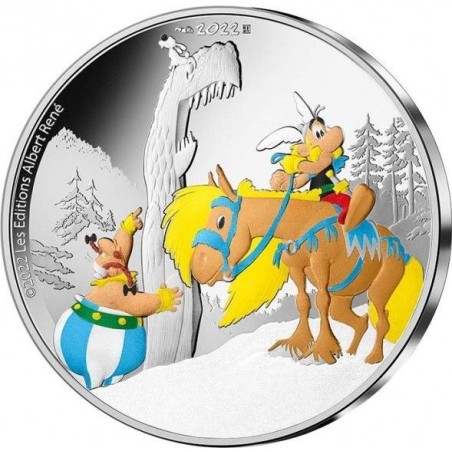 10 Euro 2022 - Astérix et Obélix et le griffon  - argent BE colorisé
