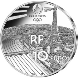 10 Euro 2024 - Chateau de versailles - Paris 2024 - argent BE  2