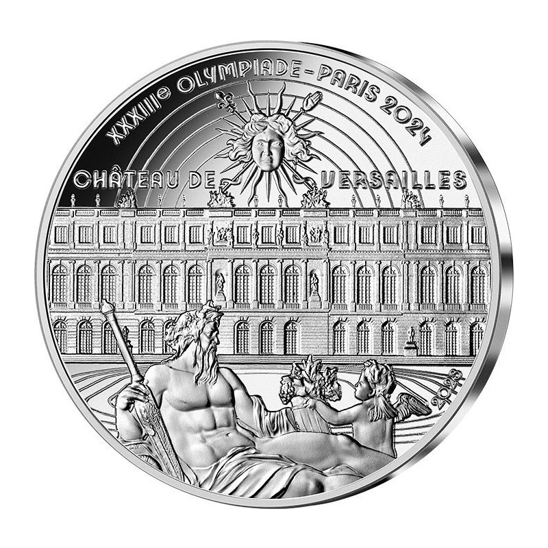 10 Euro 2024 - Chateau de versailles - Paris 2024 - argent BE 