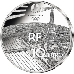 10 Euro 2024 - Arc de triomphe - Série Héritage - Paris 2024 - argent BE  2