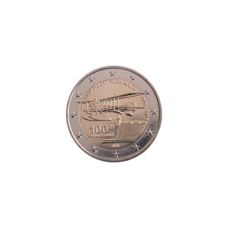Malte - 2 Euro 2015 - 100 ans 1er vol commercial