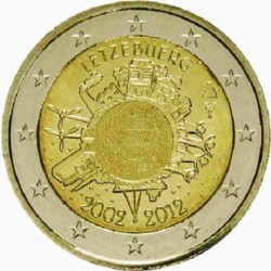 Luxembourg - 2 Euro 2012 - 10 ans de l'euro