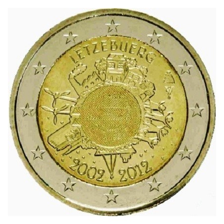 Luxembourg - 2 Euro 2012 - 10 ans de l'euro