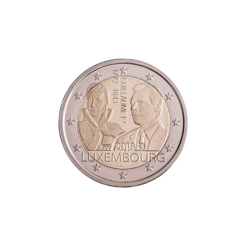 Luxembourg - 2 Euro 2018 - 175e anniversaire de la mort du grand-duc Guillaume Ier