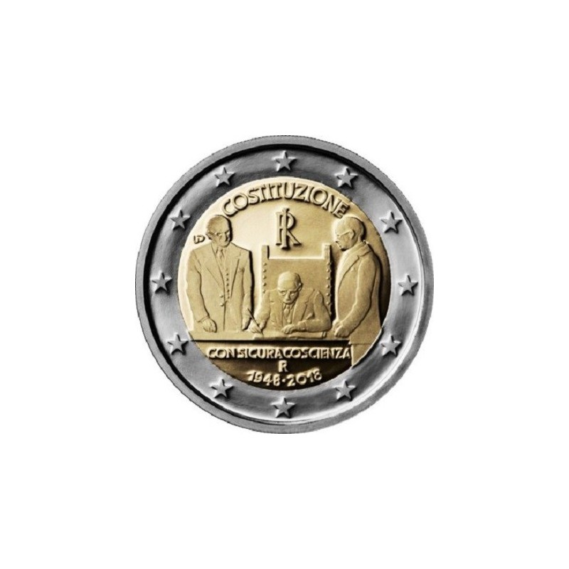 Italie - 2 Euro 2018 - 70e anniversaire de la constitution italienne