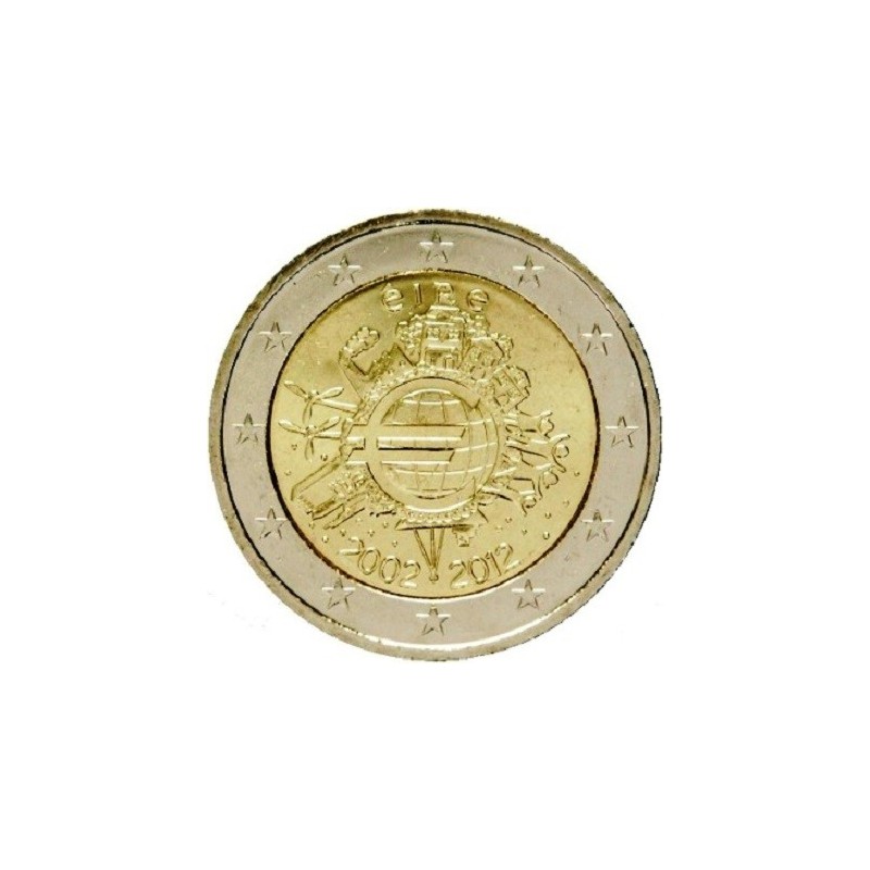 Irlande - 2 Euro 2012 - 10 ans euro