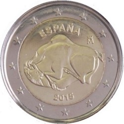 Espagne - 2 Euro 2015 - la grotte d'Altamira