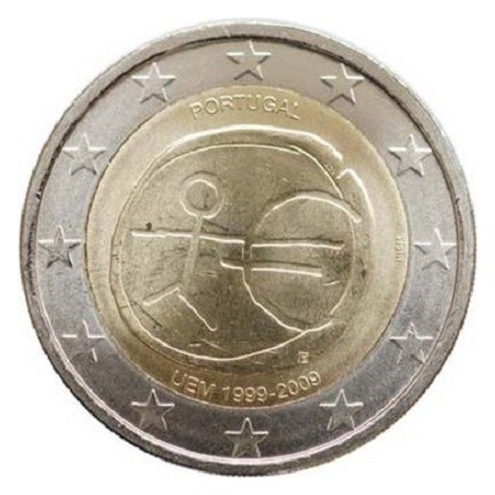 Portugal - 2 Euro 2009 - 10e anniversaire UEM