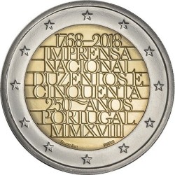 Portugal - 2 Euro 2018 - 250 ans de la monnaie de l'INCM