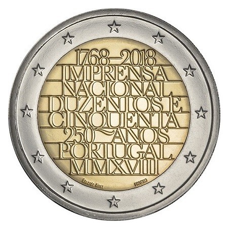 Portugal - 2 Euro 2018 - 250 ans de la monnaie de l'INCM
