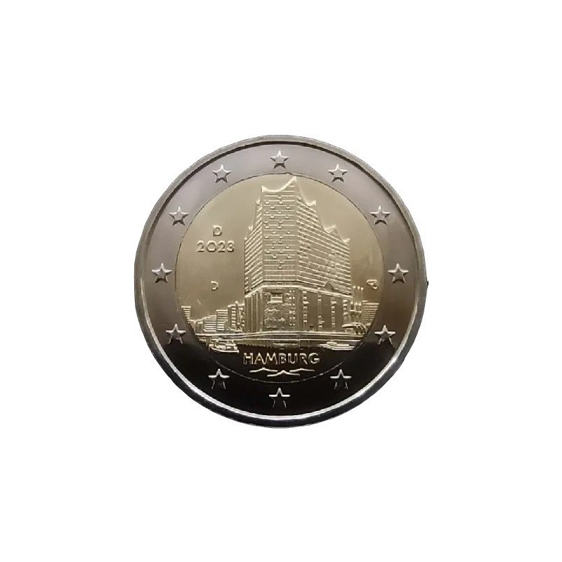 Allemagne - 2 Euro 2023 - État de Hambourg et la Philharmonie de l’Elbe