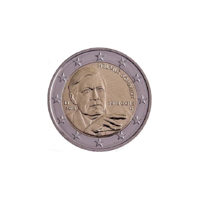  2€ Allemagne 2015 - centenaire de la naissance d'Helmut Schmidt