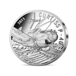 Piéfort 20 Euro 2025 - Curtiss P-40 - Aviation et Histoire - argent BE 