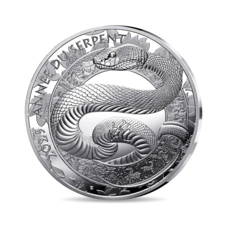 10 Euro 2025 - Année du serpent - Calendrier Chinois - argent BE 