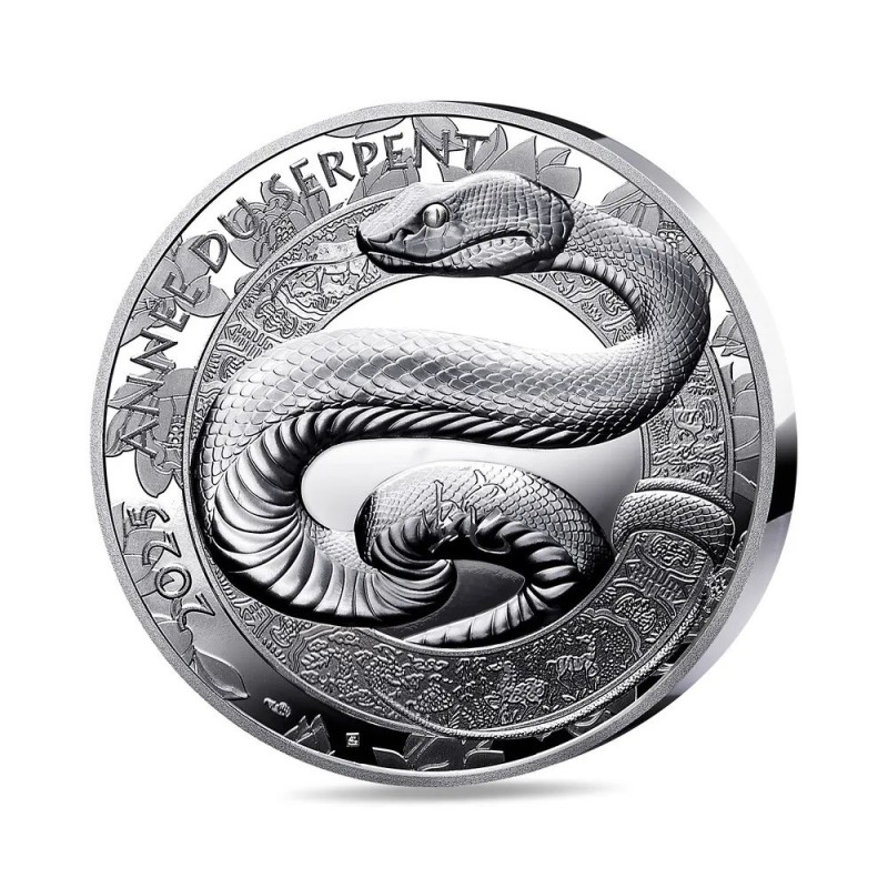 20 Euro 2025 - Année du serpent - Calendrier Chinois - argent BE 