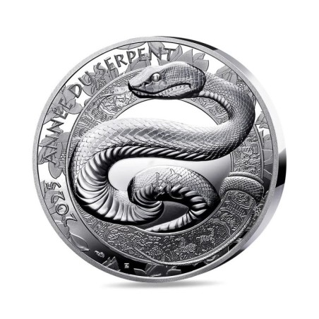 20 Euro 2025 - Année du serpent - Calendrier Chinois - argent BE 