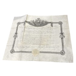Diplome - Ordre Royal de la Légion d'Honneur - Chevalier 
