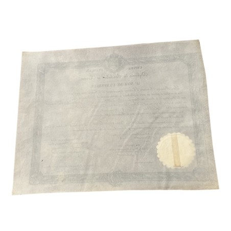Diplome de Bachelier es lettres - Empire français - 1868