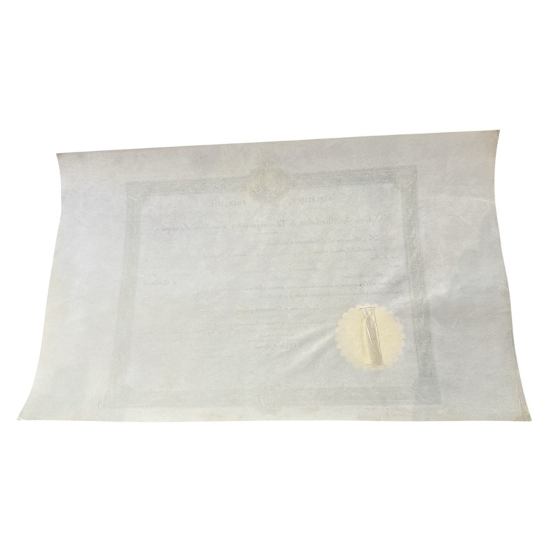 Diplome de bachelier de l'enseignement secondaire classique - Bordeaux - 1904
