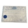 Diplôme Maçonnique  - Grand Orient de france - Diplôme de maitre 1872