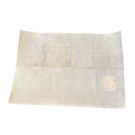 Diplôme Maçonnique  - GODF - Loge les frères réunis - Orient de Strasbourg - Diplome de maitre - 1872
