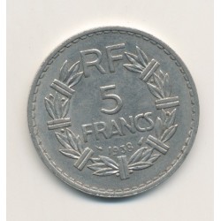 5 Francs Lavrillier - 1938