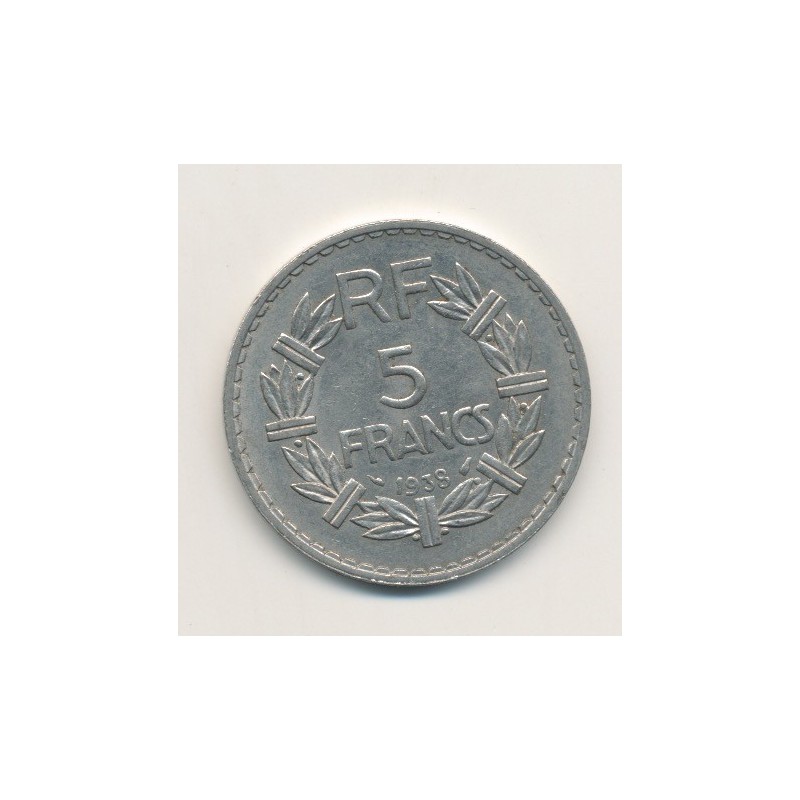 5 Francs Lavrillier - 1938