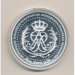 Médaille - Umberto I - 100 Lire 1882 - monarques européens - cuivre argenté et doré - 50mm 2