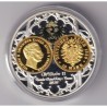 Médaille - Guillaume II - 10 mark 1889 - monarques européens - cuivre argenté et doré - 50mm