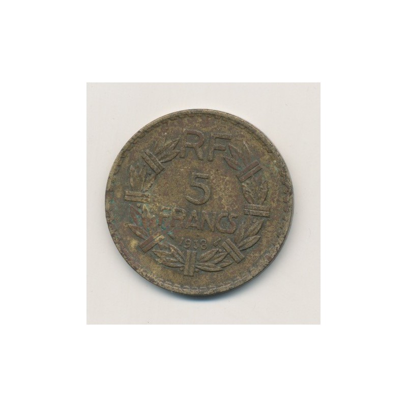 5 Francs Lavrillier - 1938
