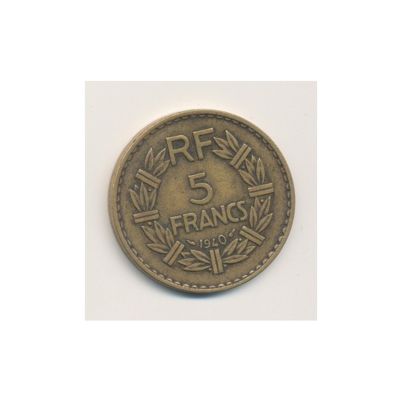 5 Francs Lavrillier - 1940