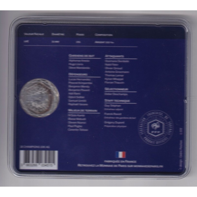 10 Euro 2018 - Champions du monde - argent BU
