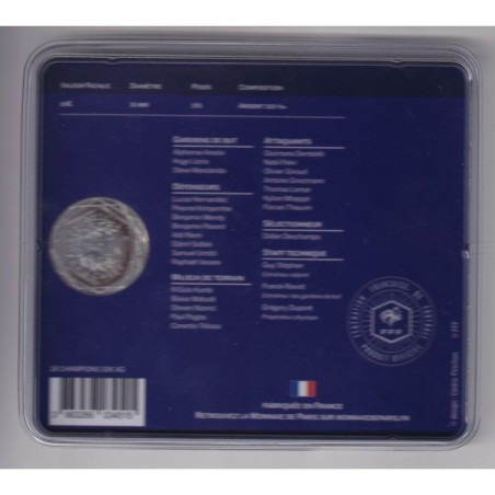 10 Euro 2018 - Champions du monde - argent BU