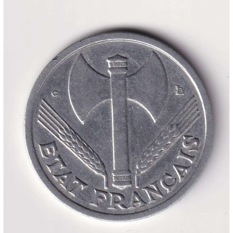 1 Franc - État Français - 1944 Petit c - alu