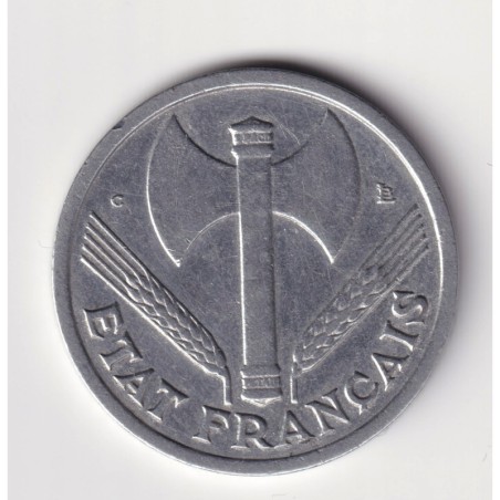1 Franc - État Français - 1944 Petit c - alu
