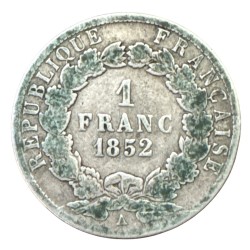 Louis Napoléon Bonaparte - 1 Franc - 1852 A Paris - B 2