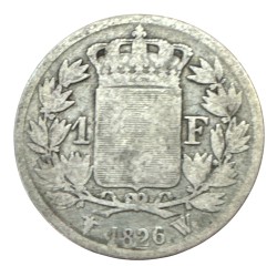 Charles X - 1 Franc - 1826 W Lille - B+ 2