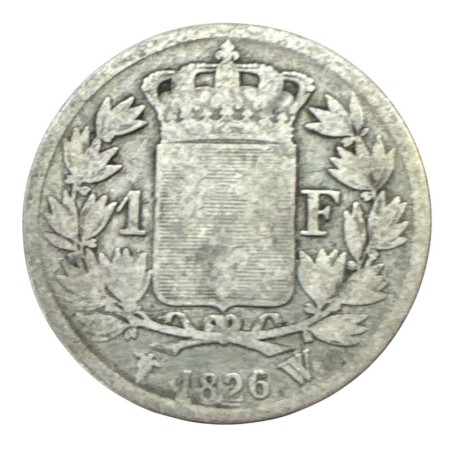 Charles X - 1 Franc - 1826 W Lille - B+