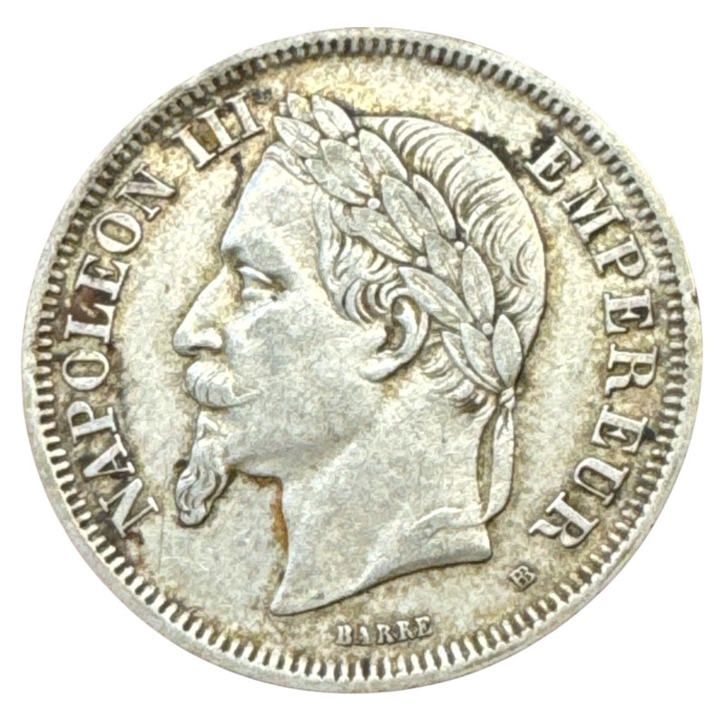 Napoléon III - Tête laurée - 2 Francs - 1869 A Paris - TTB