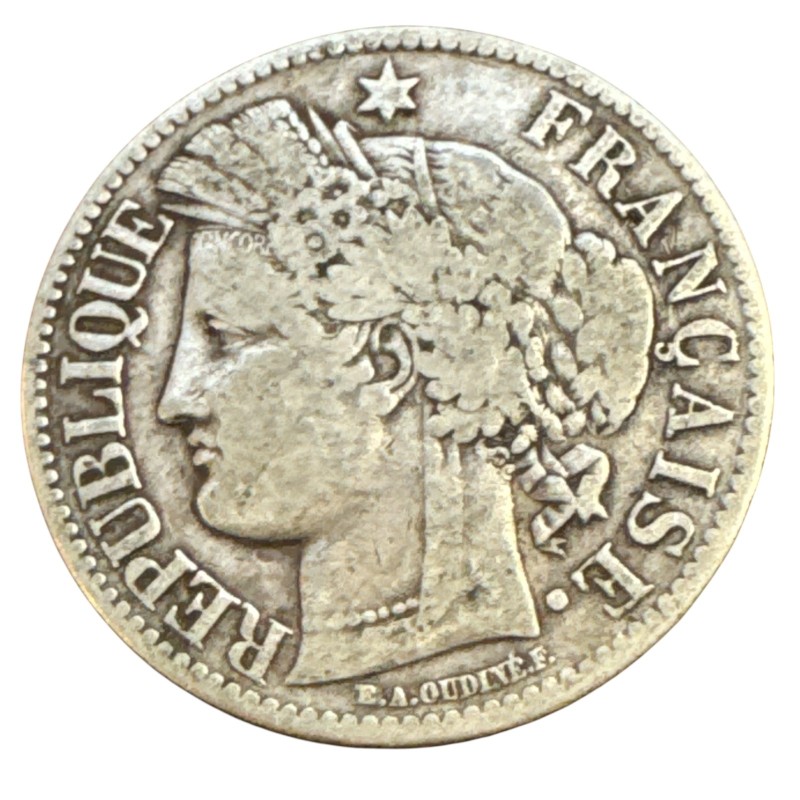 Cérès - 2 Francs - 1870 K Bordeaux - sans légende - ancre - TB