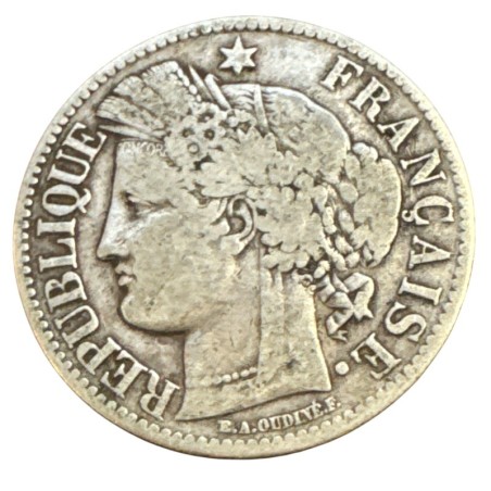 Cérès - 2 Francs - 1870 K Bordeaux - sans légende - ancre - TB