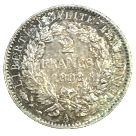 Cérès - 2 Francs - 1888 A Paris - avec légende - SUP+