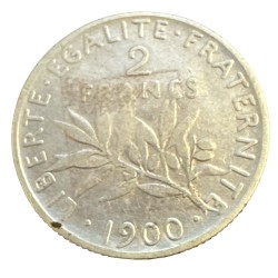 2 Francs Semeuse - 1900 - argent - TB