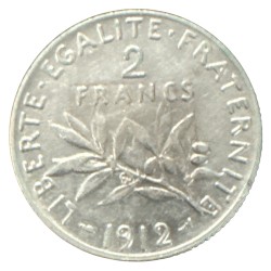 2 Francs Semeuse - 1912 - argent - TTB